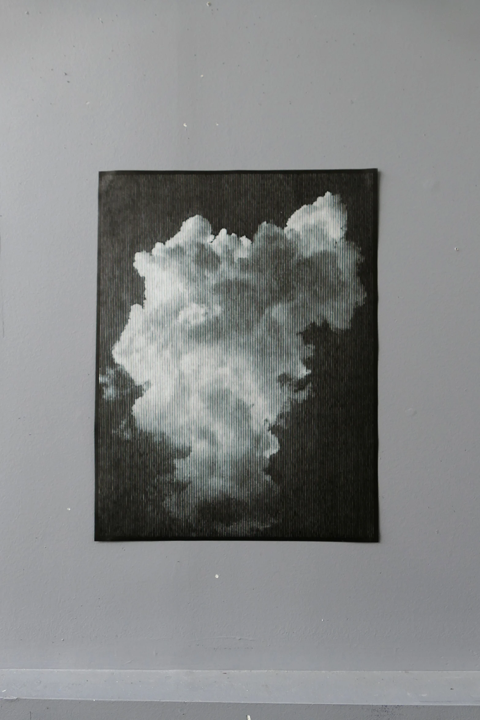 Cloud Series 02 Original Woodcut Signed — AGENT GALLERY CHICAGO